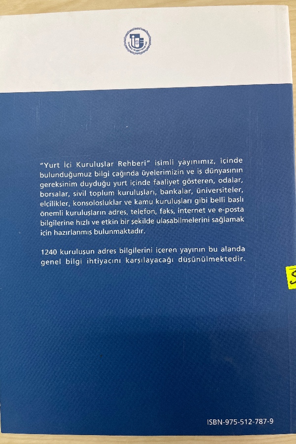 YURTIÇI KURULUŞLAR REHBERI