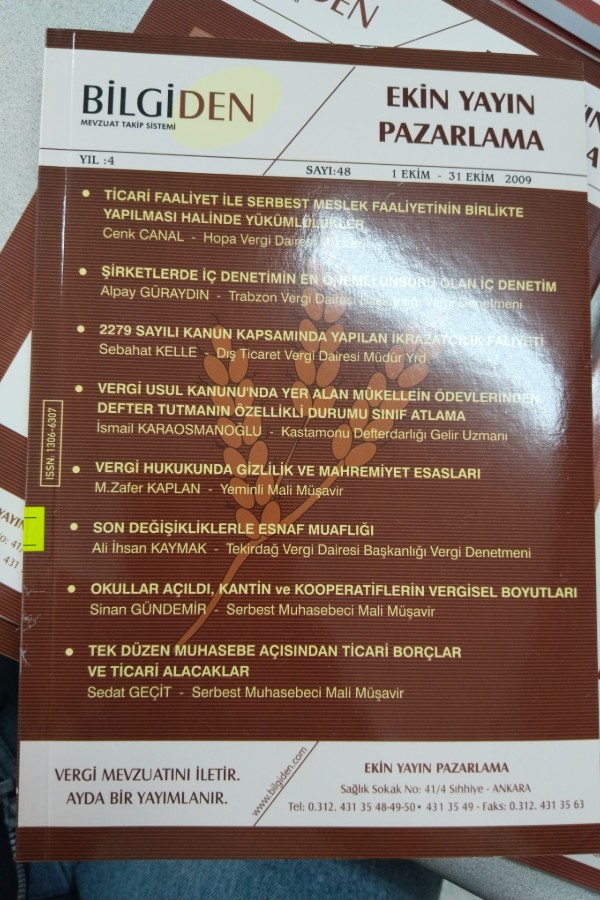 BILGIDEN MEVZUAT TAKIP SISTEMI SAYI:48 1-31 EKIM