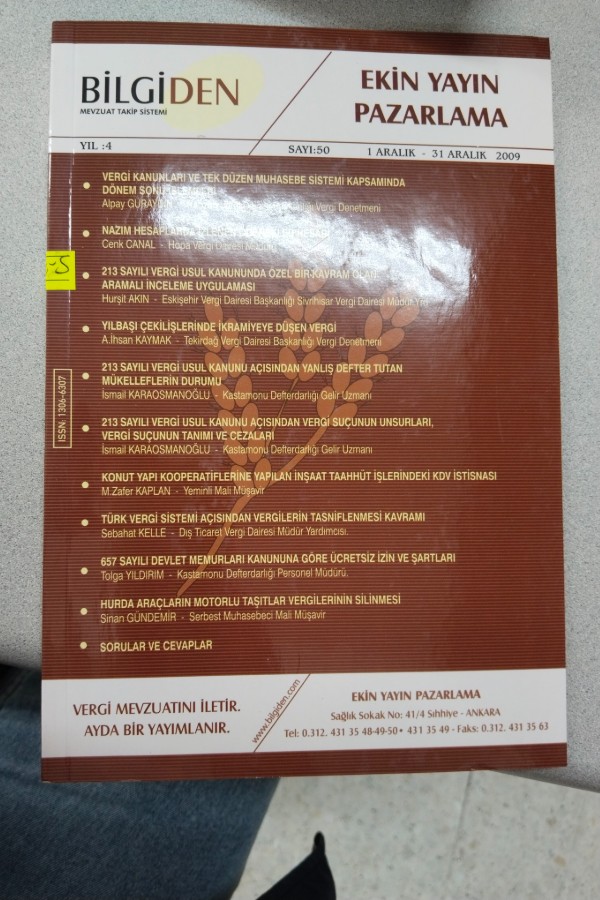 BILGIDEN MEVZUAT TAKIP SISTEMI SAYI:50 1-31 ARALIK