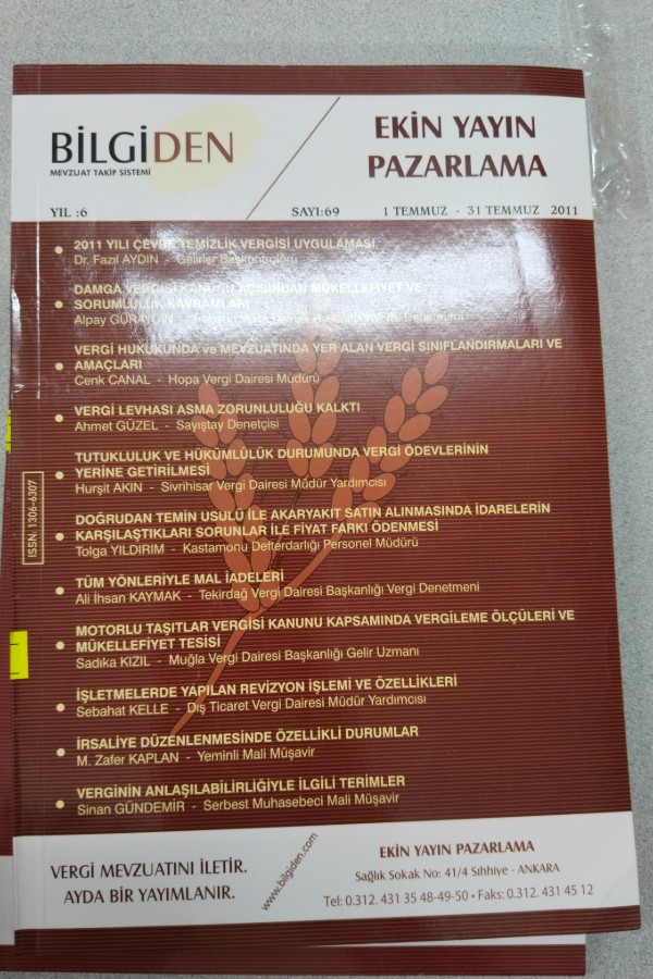 BILGIDEN MEVZUAT TAKIP SISTEMI SAYI:69 1-31 TEMMUZ