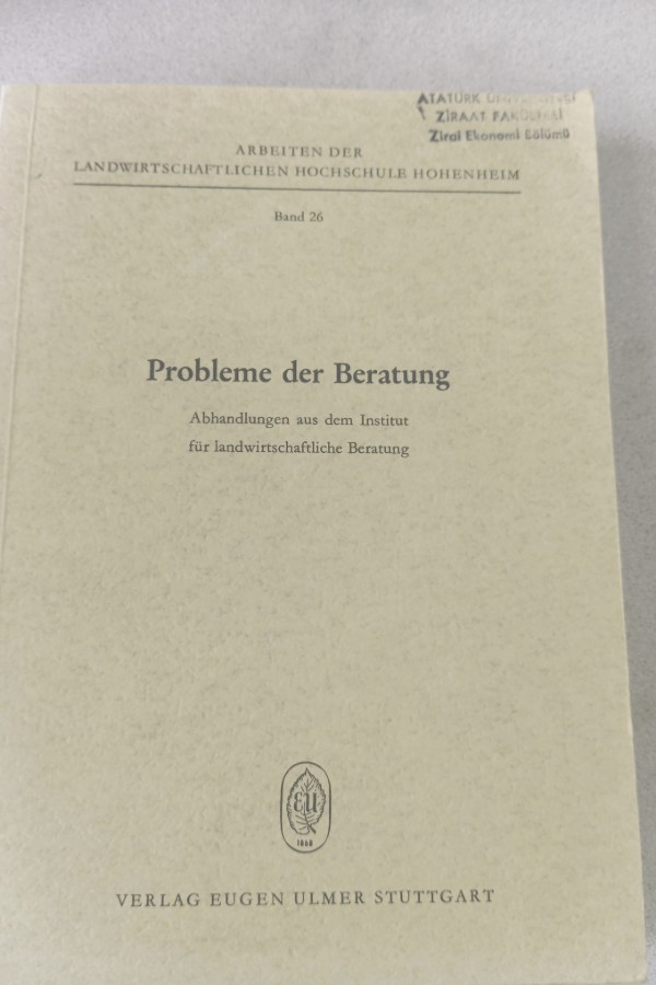 PROBLEME DER BERTUNG