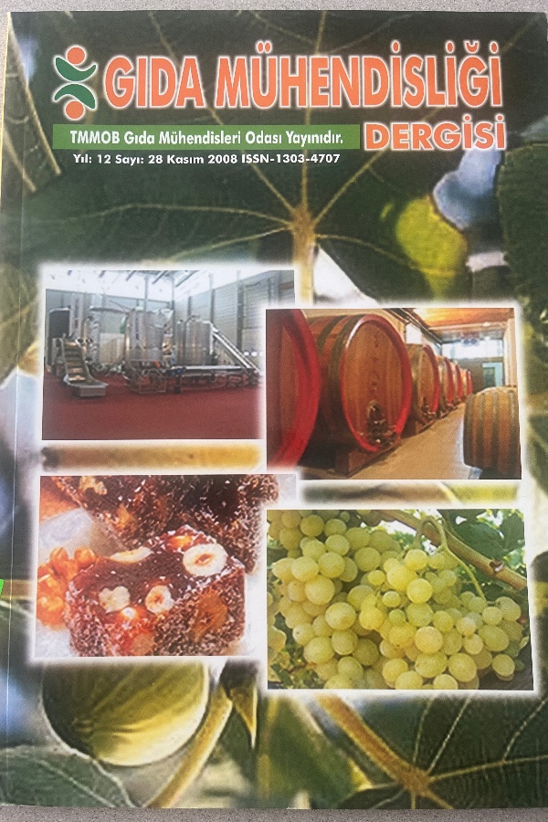 GIDA MÜHENDİSLİĞİ DERGİSİ  28