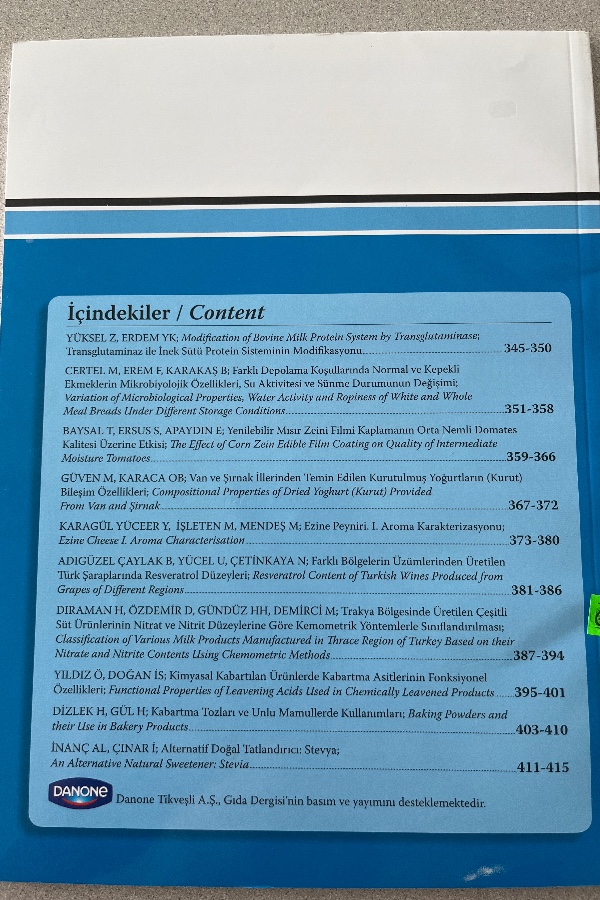 GIDA THE JOURNAL OF FOOD 43/6