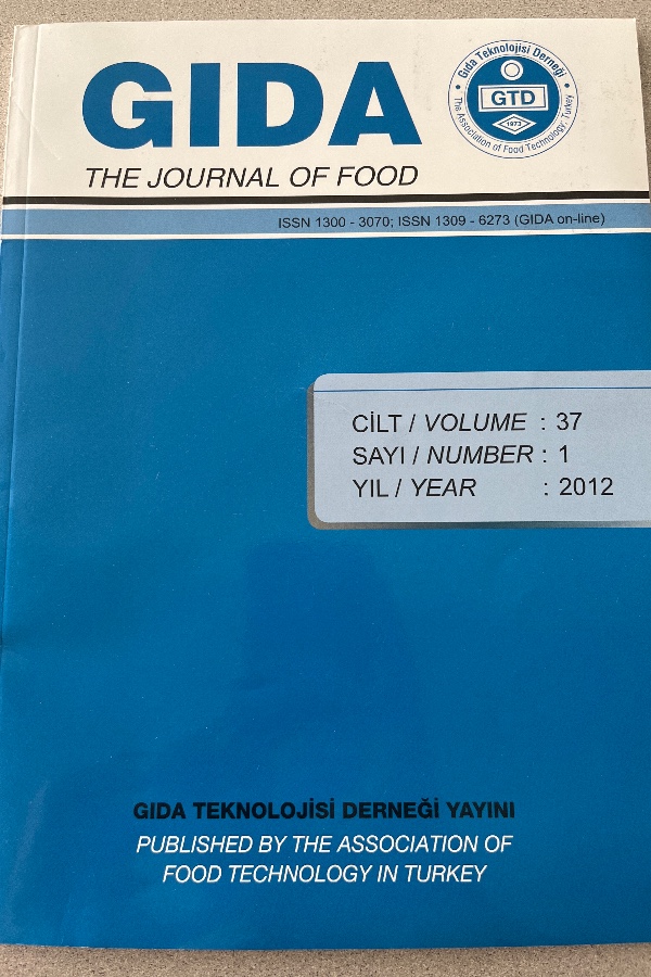 GIDA THE JOURNAL OF FOOD  37/1