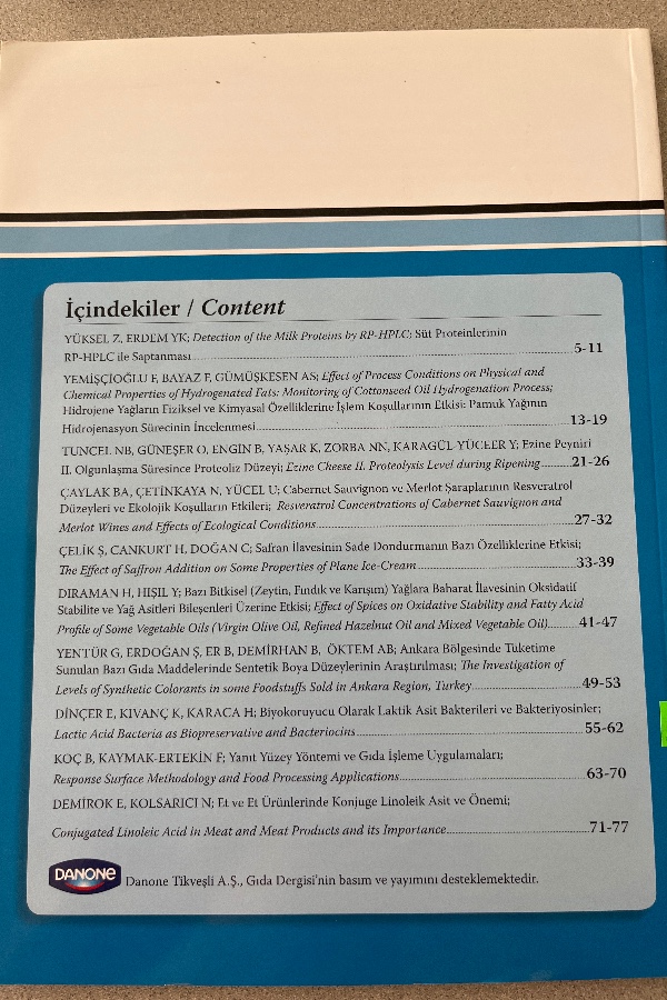 GIDA THE JOURNAL OF FOOD  35/1