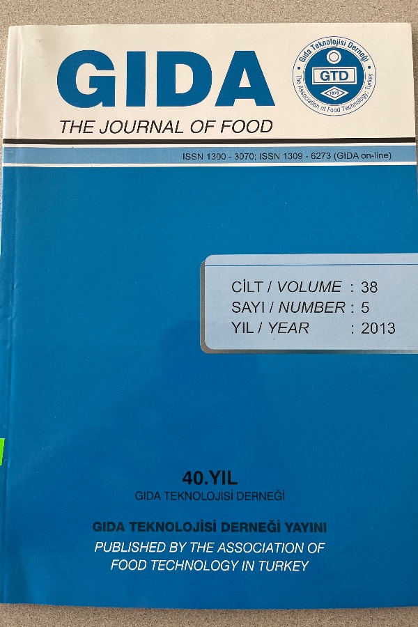 GIDA THE JOURNAL OF FOOD  38/5