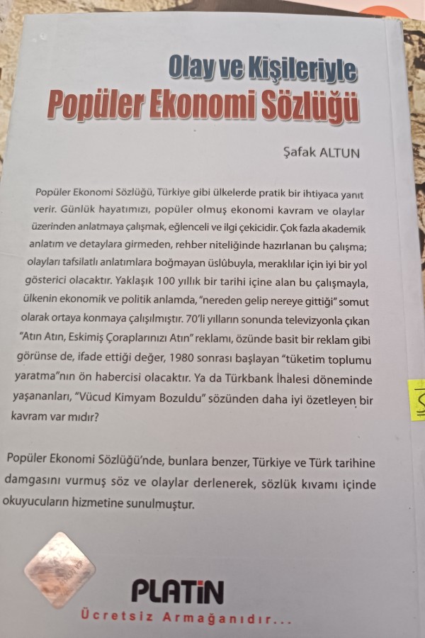 OLAY VE KIŞILERIYLE POPÜLER EKONOMI SÖZLÜĞÜ