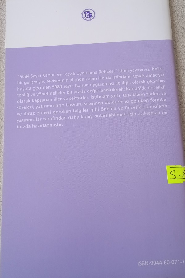 5084 SAYILI KANUN VE TEŞVIK UYGULAMA REHBERI