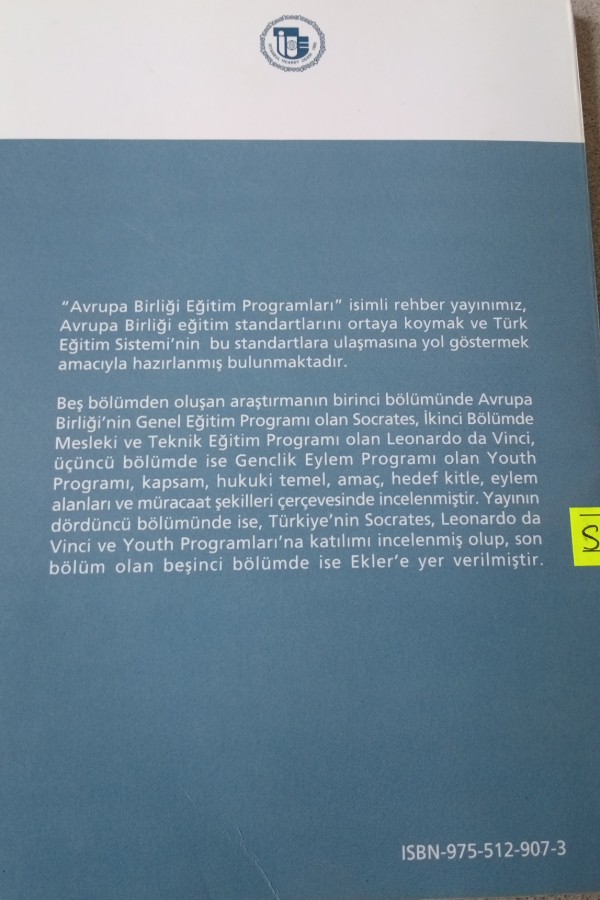 AVRUPA BIRLIĞI EĞITIM PROGRAMLARI