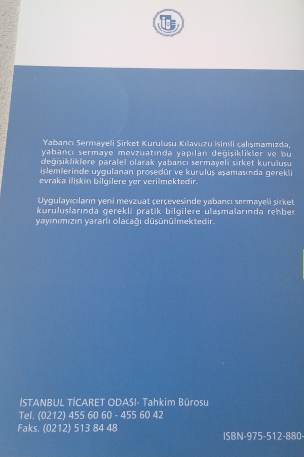 YABANCI SERMAYELI ŞIRKET KURULUŞ KILAVUZU