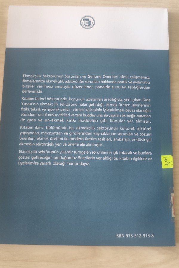 EKMEKÇILIK SEKTÖRÜNÜN SORUNLARI VE GELIŞME ÖNERILERI