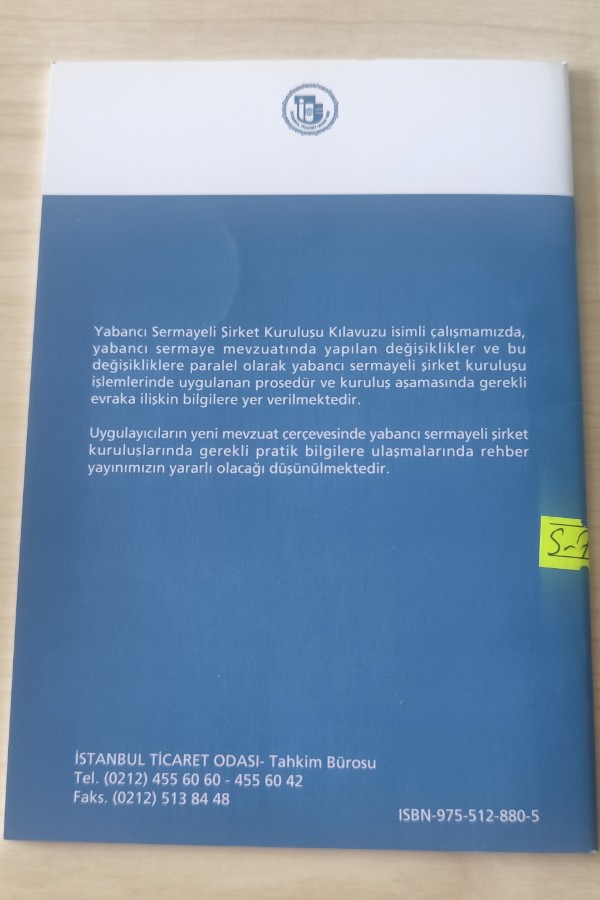 YABANCI SERMAYELI ŞIRKET KURULUŞU KILAVUZU