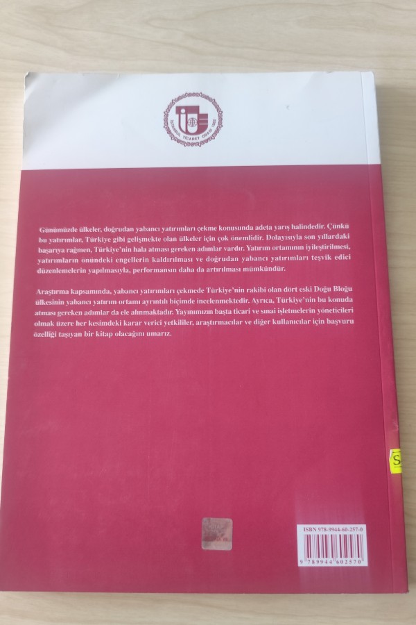 İHRACAT YÖNELIMLI YABANCI YATIRIM ORTAMI KARŞILAŞTIRMALI BIR ANALIZ VE POLITIKA ÖNERILERI