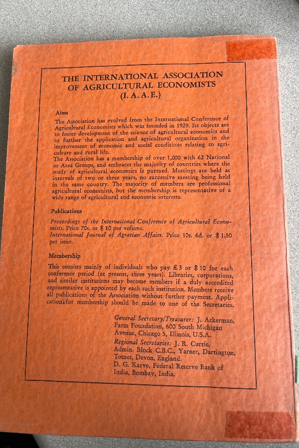 WORLD AGRICULTURAL ECONOMIC AND RURAL SOCIOLOHY ABSTRACTS