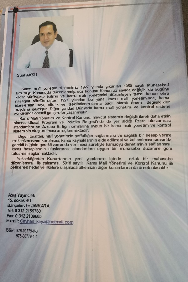 MUHASEBE YÖNERGESİ VE DETAYLI HESAP PLANI I