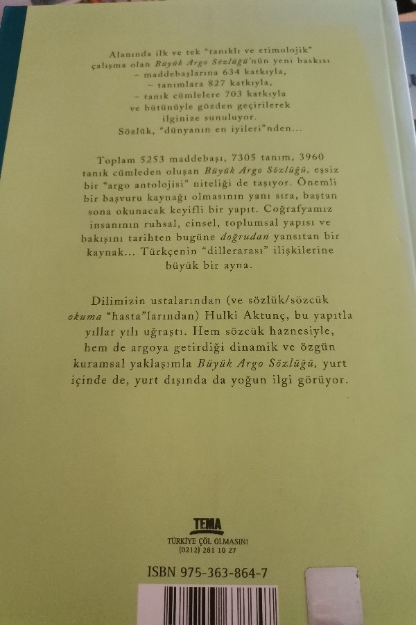 BÜYÜK ARGO SÖZLÜĞÜ