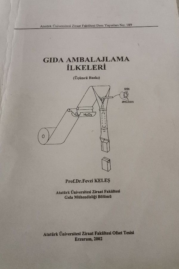 GIDA AMBALAJLAMA ILKELERI