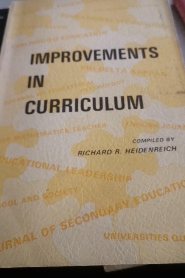 IMPROVEMENTS IN CURRICULUM