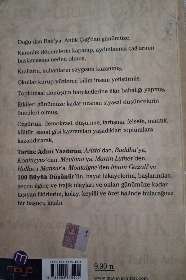 100 BÜYÜK DÜŞÜNÜR