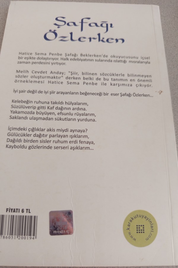 ŞAFAĞI ÖZLERKEN
