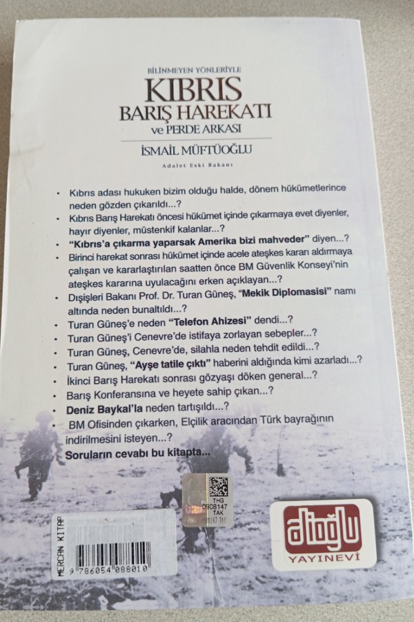 BILINMEYEN YÖNLERI ILE KIBRIS BARIŞ HAREKATI VE PERDE ARKASI