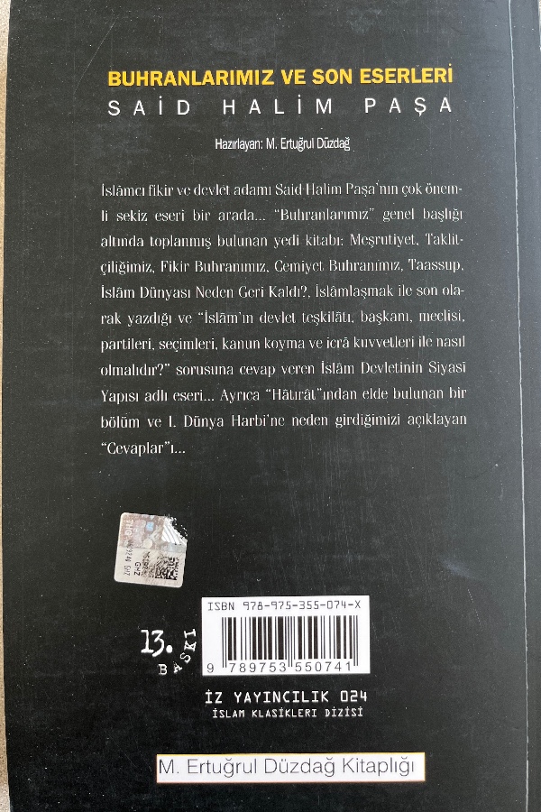 BUHRANLARIMIZ VE SON ESERLERI