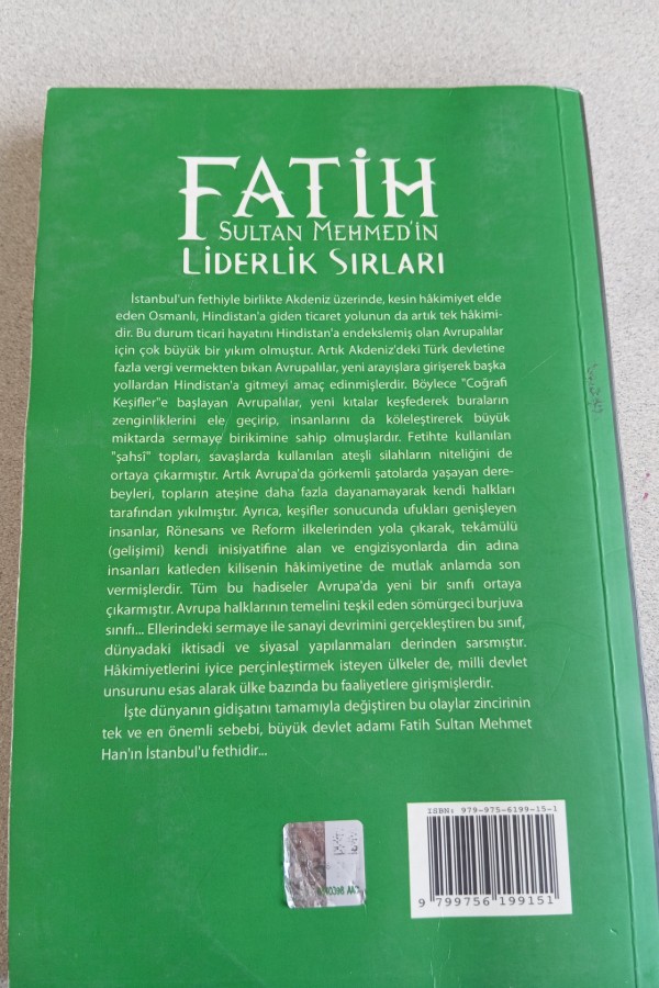 FATIH SULTAN MEHMET'IN LIDERLIK SIRLARI